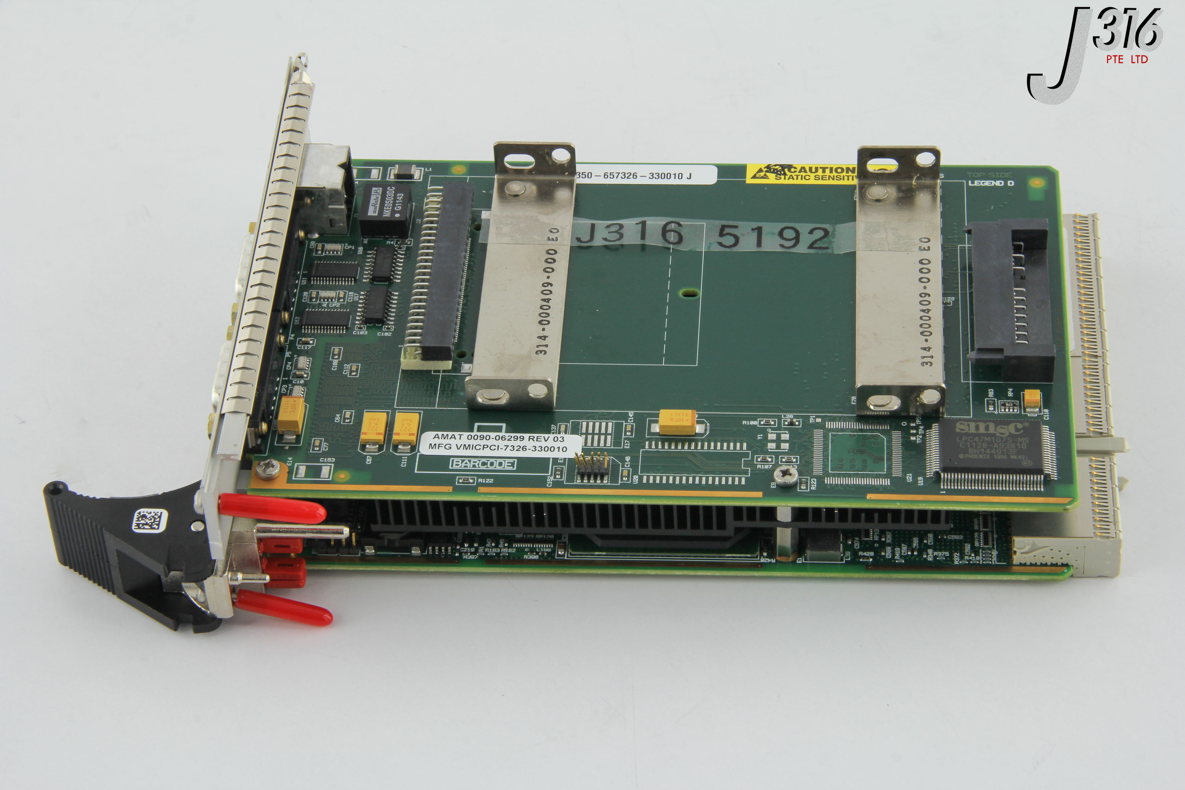 5192 APPLIED MATERIALS PC BOARD VMICPCI-7326-330010 W/ 0190-37825